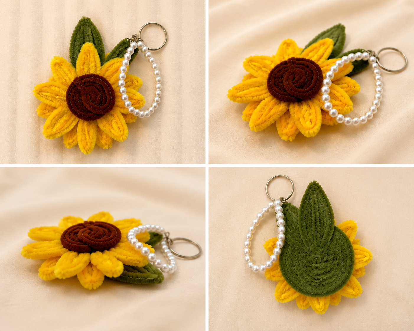 Sunshine Bloom Sunflower Keychain 🌻