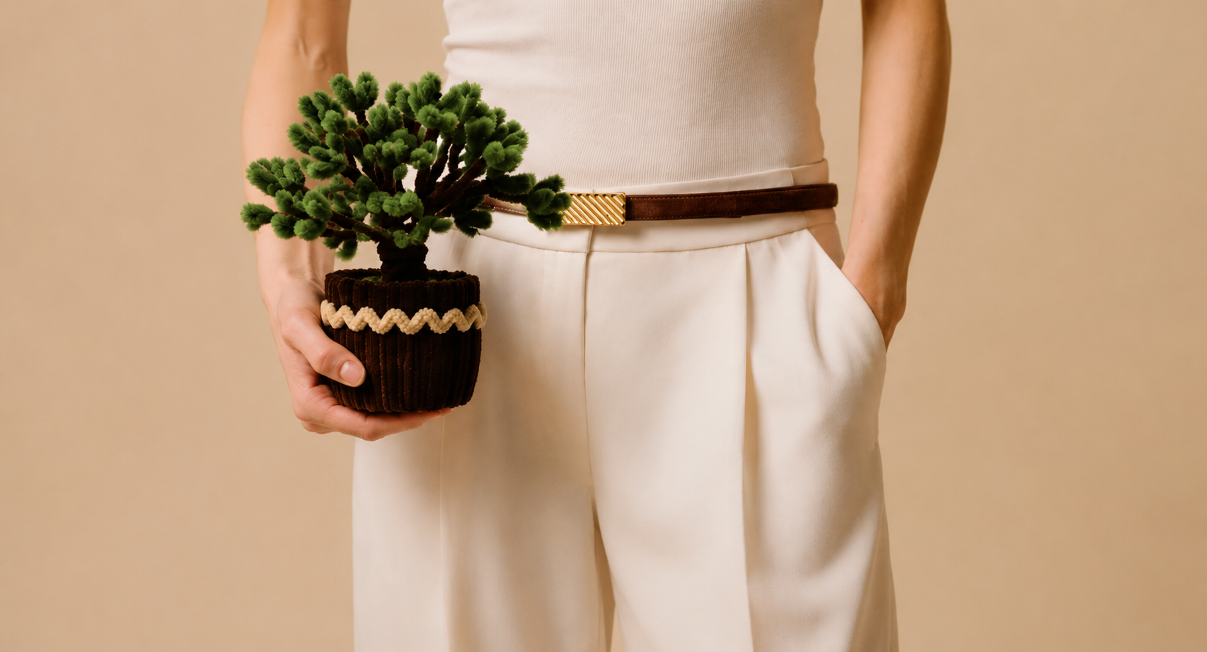 Handcrafted Mini Bonsai Tree Pot