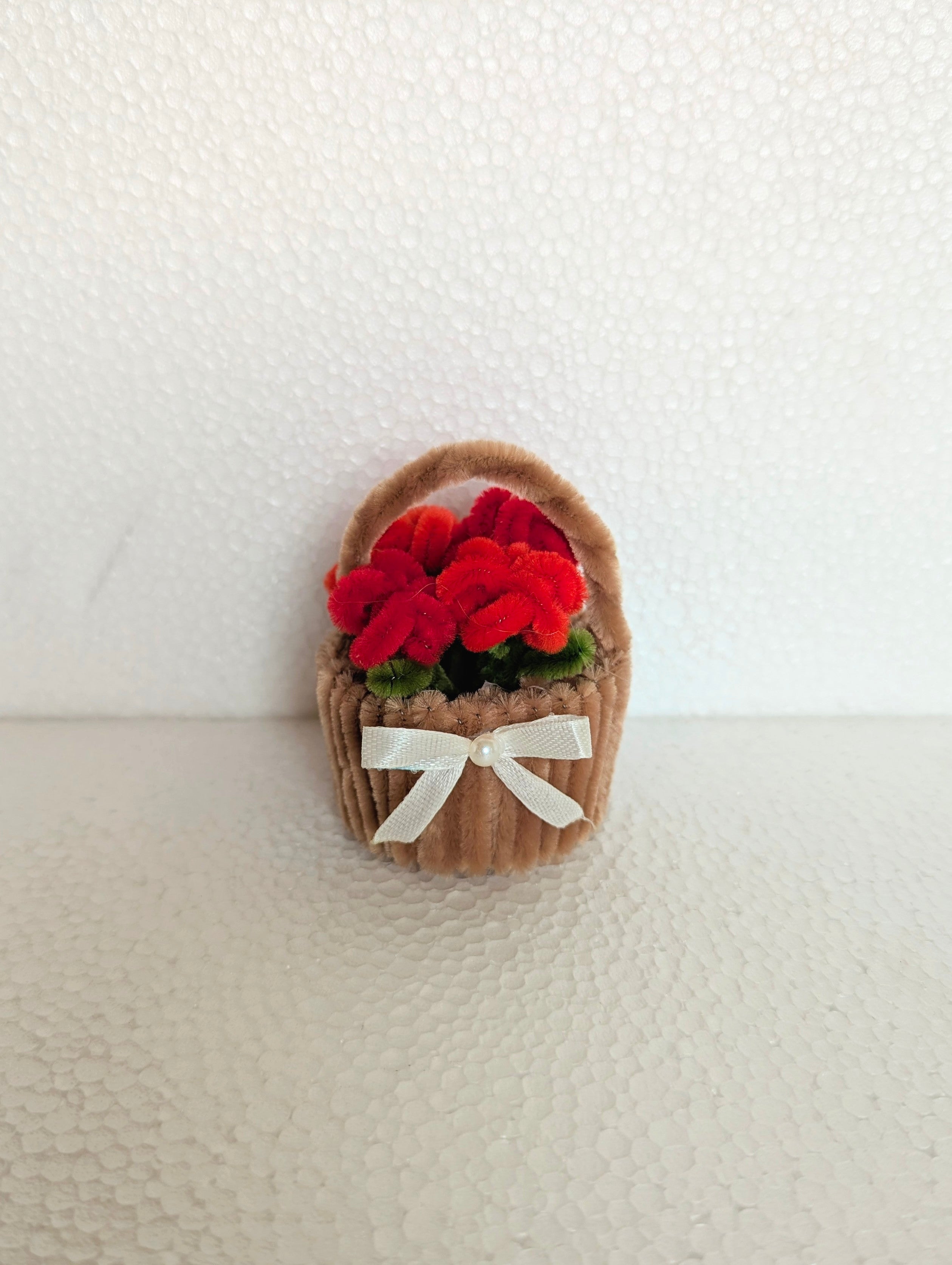 Crimson Blossom Basket 🧺