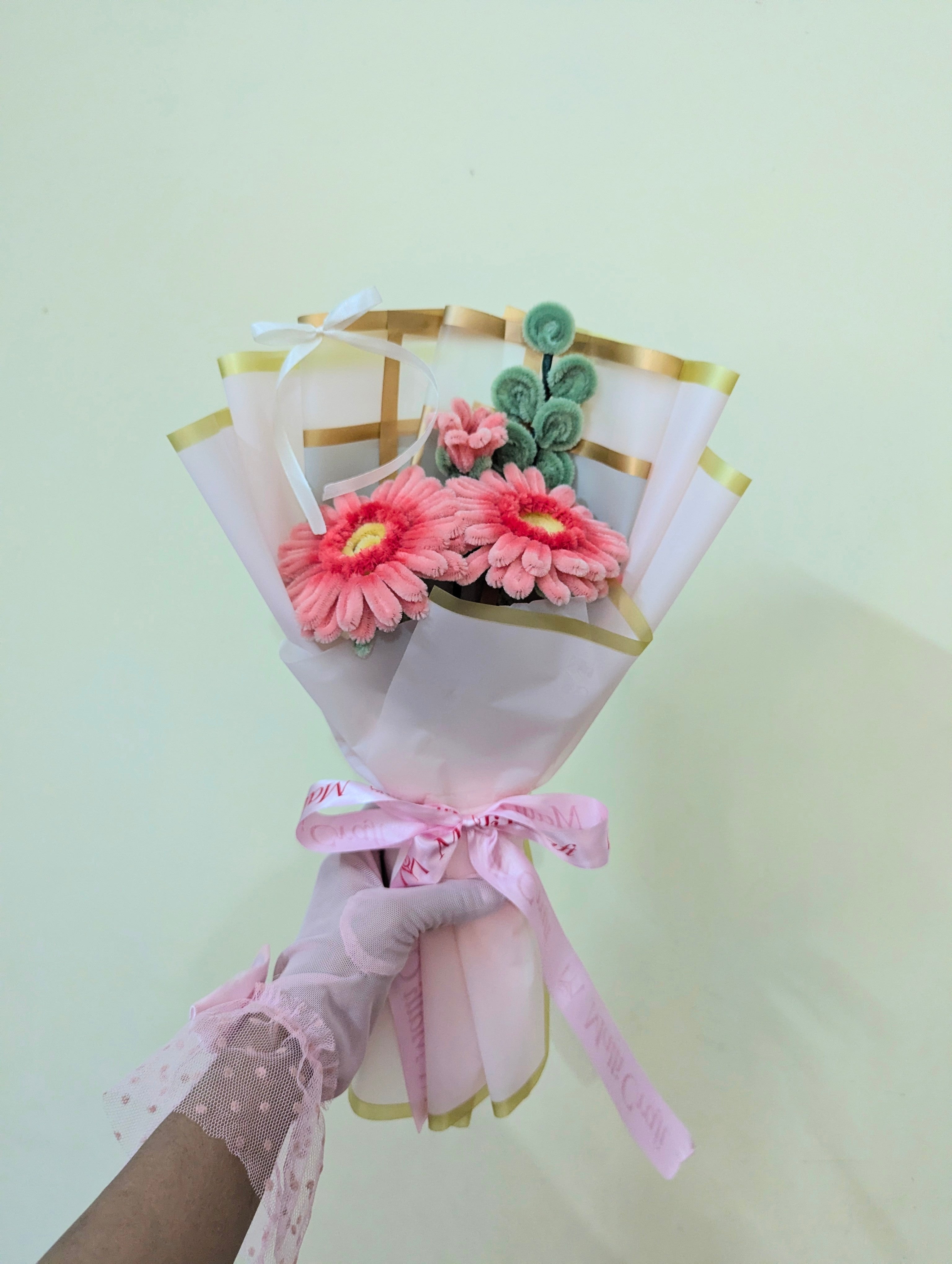 Blush Bloom Pipe Cleaner Bouquet