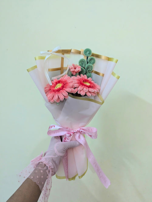 Blush Bloom Pipe Cleaner Bouquet