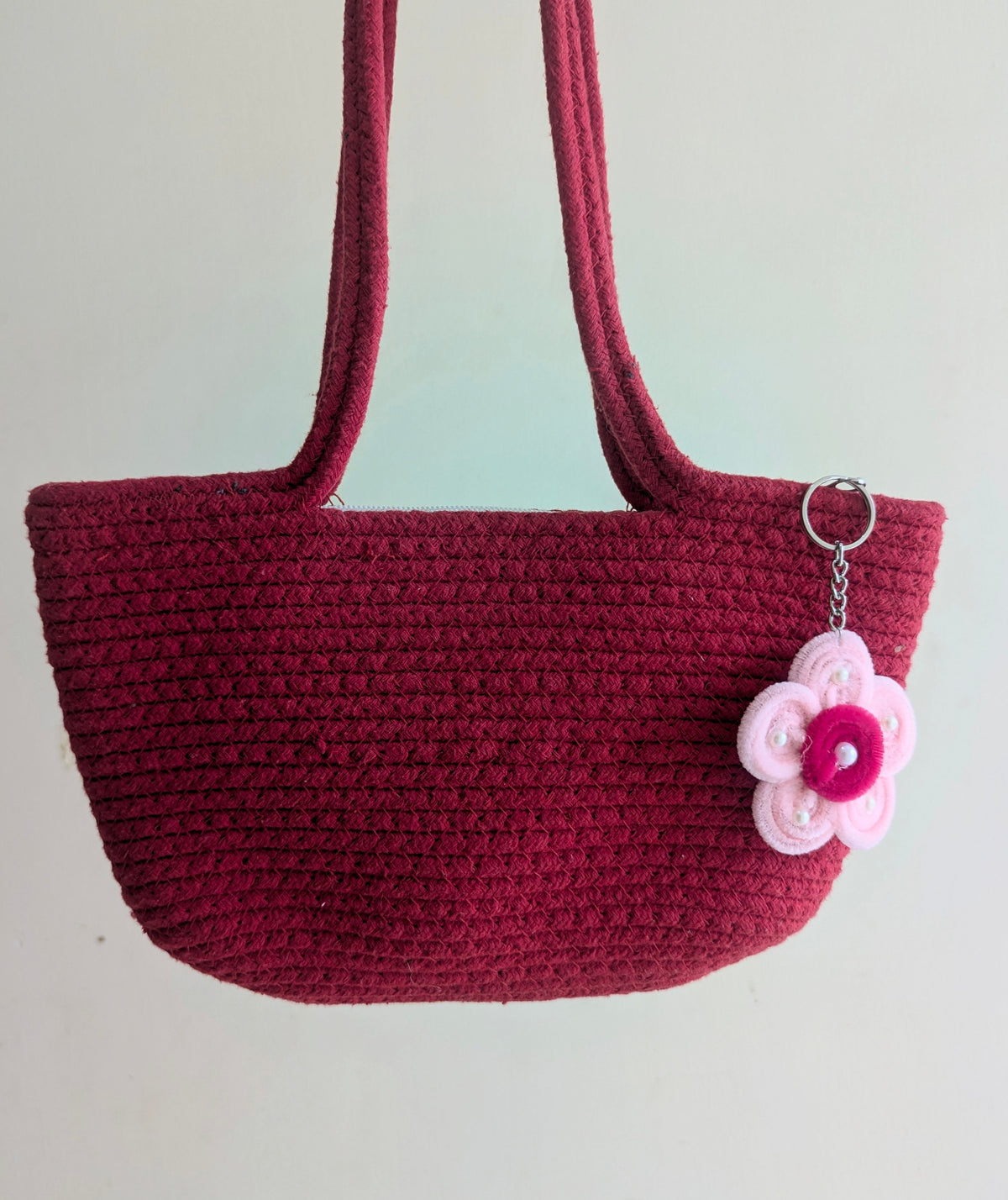 Blush Bloom Bag Charm