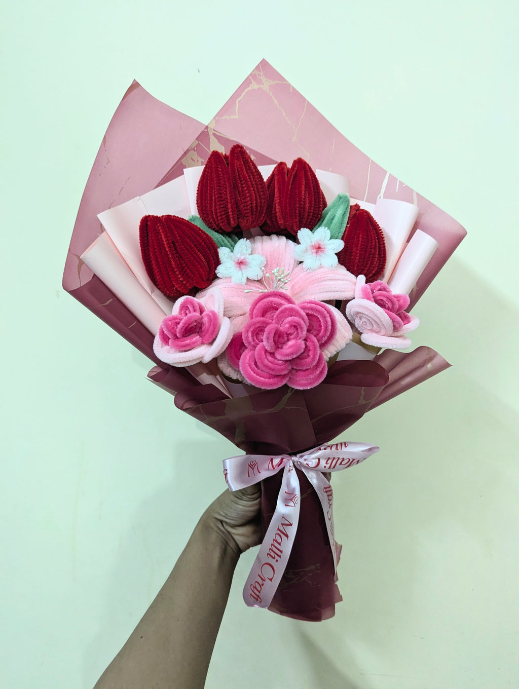 Crimson Blush Tulip Bouquet