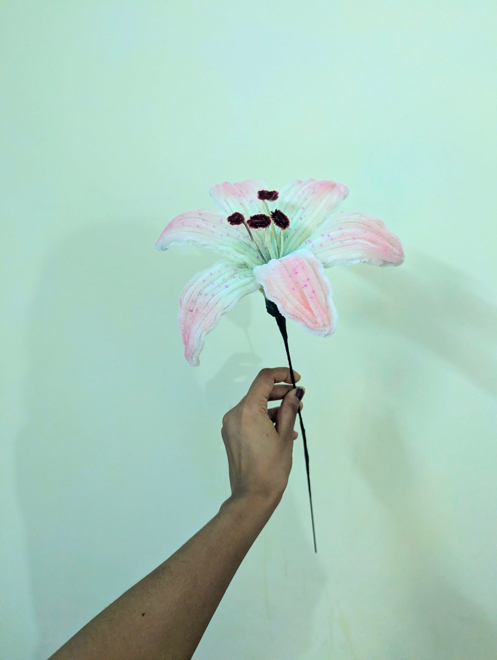 Blush Lily – 18 Inch Handmade Flower
