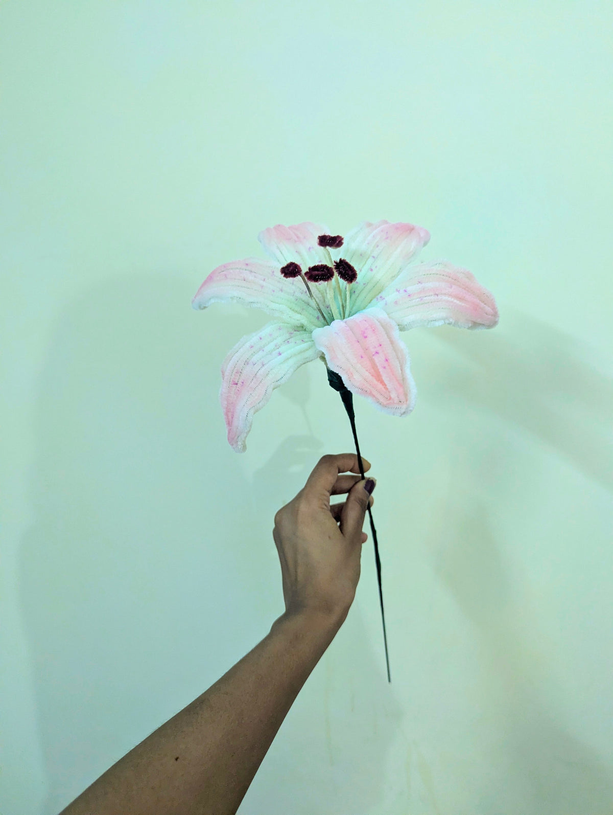 Blush Lily – 18 Inch Handmade Flower